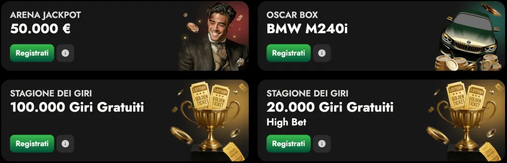 Promozioni Continue e Bonus Personalizzati OscarSpin Casino